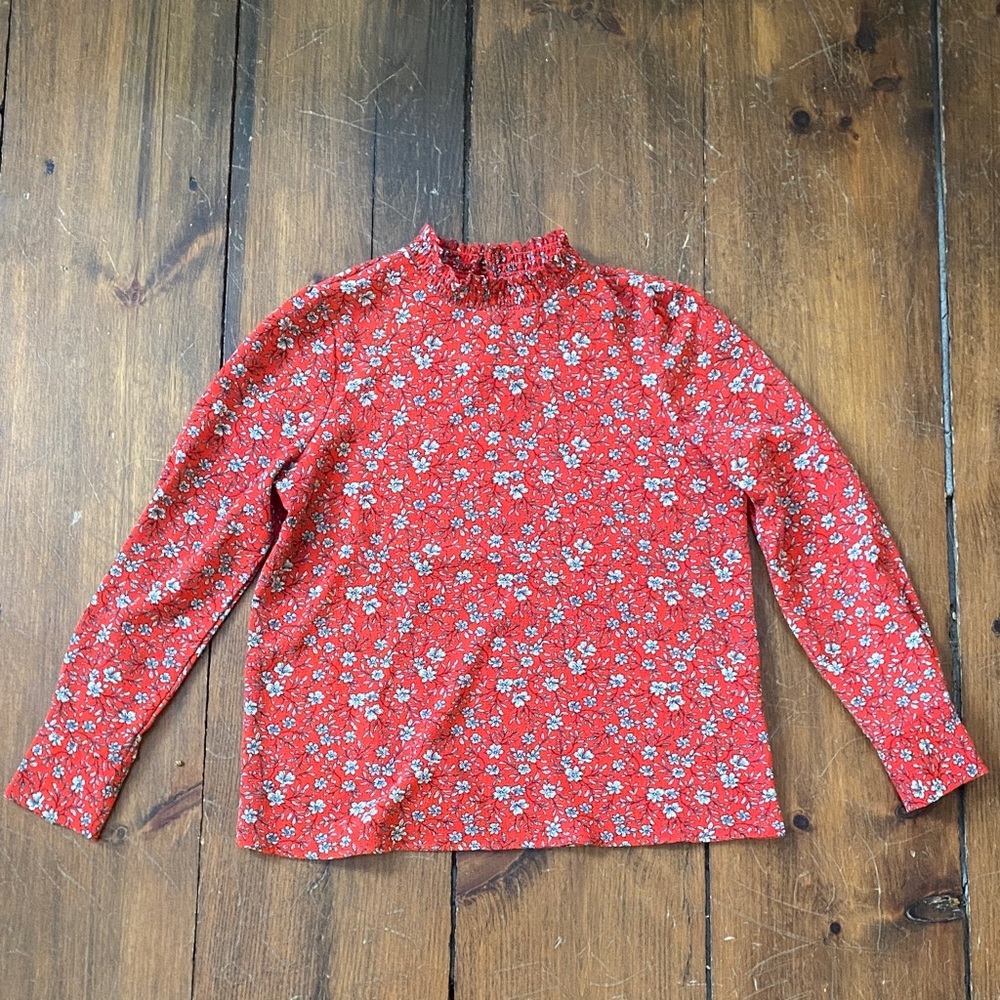 Paraphrase Red Floral Blouse